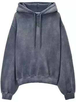 Основная толстовка с капюшоном Alexander Wang, серый