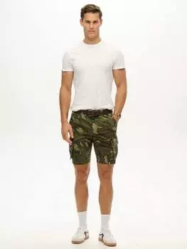 Основные камуфляжные шорты-карго Superdry, зеленый