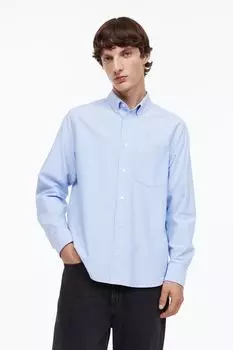 Основы № 4: РУБАШКА OXFORD H&amp;M, светло-синий