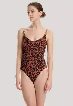 Основы и плавание Goldbubbles Wolford, цвет bronze print