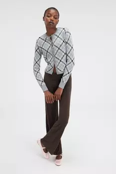 Особо мягкие брюки с широкими штанинами Monki, коричневый