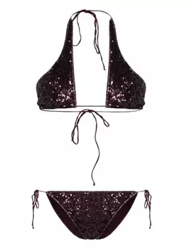 Osree бикини Paillettes Crossed, фиолетовый