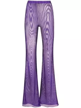 Osree блестящие расклешенные брюки, фиолетовый