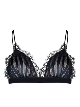 Osree бюстгальтер с кружевной отделкой, синий