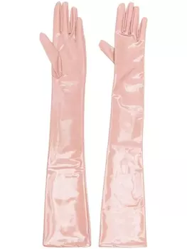 Osree длинные перчатки из латекса, розовый