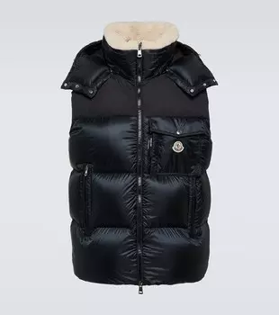 Ost пуховый жилет Moncler, черный