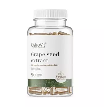 OstroVit, Экстракт виноградных косточек VEGE, 90 капсул.