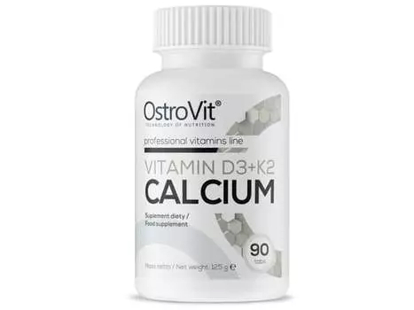 OstroVit, Витамин D3 + К2 Кальций, 90 таблеток