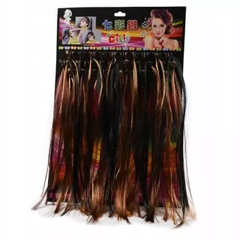 ОСВЕЩЕНИЕ ВОЛОС 32 СМ НАРАЩИВАНИЕ ВОЛОС ДЛЯ ДЕВОЧЕК НАБОР ИЗ 30 ШТ Inna Marka