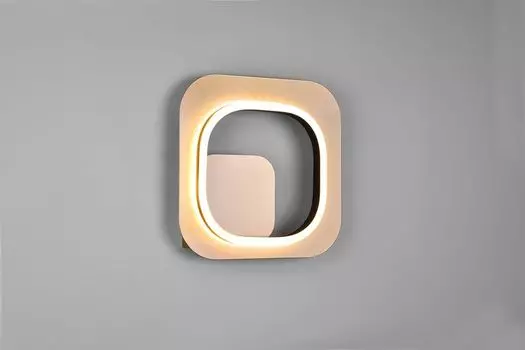 Освещение Hugo Светодиодный настенный светильник, регулируемый с помощью диммера, ширина: 29 см, металл черного золота, макс.: 12 Вт lightling, золото