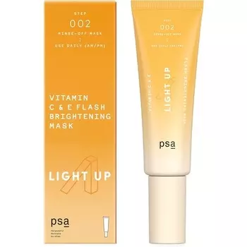 Осветляющая маска Light Up с витаминами C и E, 50 мл, 1,7 унции, Psa