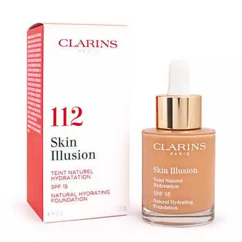 Осветляющая основа 112 Янтарь, SPF 15, 30 мл Clarins, Skin Illusion