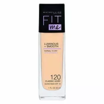 Осветляющая основа для лица 120 Classic Ivory, SPF 18, 30 мл Maybelline, Fit Me Luminous + Smooth Foundation