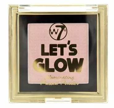 Осветляющая прессованная пудра W7 Lets Glow