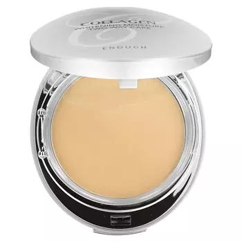 Осветляющая пудра с коллагеном для лица Enough Collagen Whitening Moisture Two Way Cake SPF 28 PA++ #21, 26 г