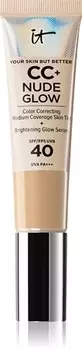 Осветляющий цвет лица spf 40 IT Cosmetics Your Skin But Better CC + Nude Glow, Medium 32 ml