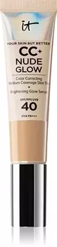 Осветляющий цвет лица spf 40 IT Cosmetics Your Skin But Better CC + Nude Glow, Neutral Medium 32 ml