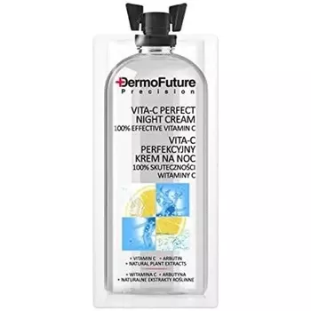 Осветляющий ночной крем против морщин с витамином С 12 мл, Dermofuture
