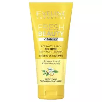 Осветляющий очищающий гель-крем для лица Fresh Beauty с витамином С, 150мл Eveline Cosmetics