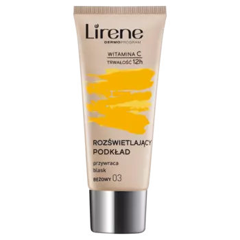Осветляющий тональный крем для лица с витамином с Lirene Dermoprogram, 30 мл