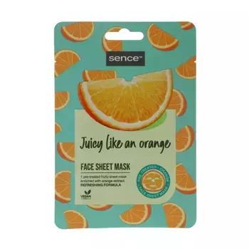 Освежающая маска для лица Juiey Like An Orange Sence Beauty, 1 UD