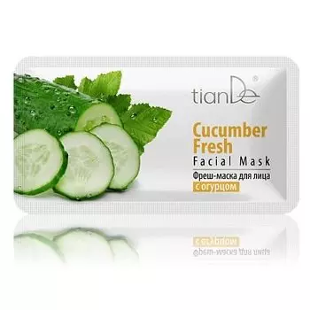 Освежающая маска для лица с огурцом 1 шт ТИАНДЕ, Tiande