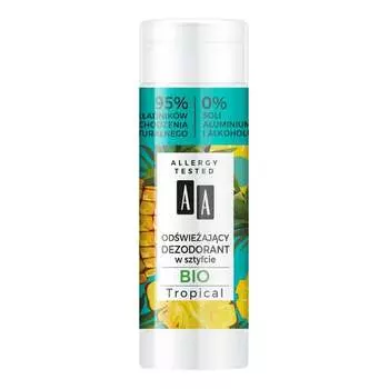 Освежающий дезодорант-стик AA, Super Fruits & Deo Stick Gio Tropical 25г