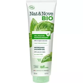Освежающий гель для душа «Базилик» 250мл, Nat&Nove Bio