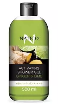 Освежающий гель для душа, имбирь с лаймом, 500 мл Natigo