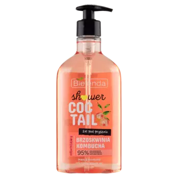 Освежающий гель для душа персик и комбуча, 400 мл Bielenda Shower coctail