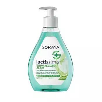 Освежающий гель для интимной гигиены с алоэ, 300 мл Soraya, Lactissima
