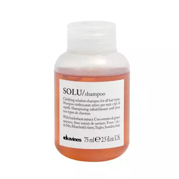 Освежающий и глубоко очищающий шампунь, 75 мл Davines Solu