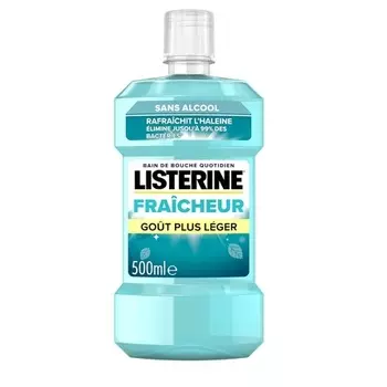 Освежающий ополаскиватель для полости рта без спирта 500 мл Listerine