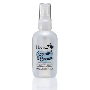 Освежающий спрей для тела с кокосом и сливками, 100 мл I Love, Refreshing Body Spritzer