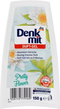 Освежитель воздуха ароматный гель Pretty Flower 150г Denkmit