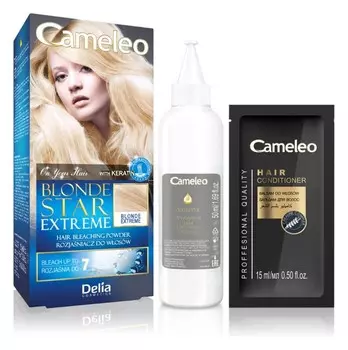 Отбеливатель с кератиновым порошком Delia Cosmetics Cameleo Blonde Star Extreme