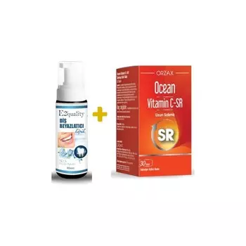 Отбеливающая пена для зубов Orzax E2' Quality + Витамин C-Sr Orzax Ocean, 30 таблеток