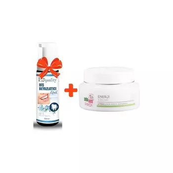 Отбеливающая пена Sebamed Orzax E2' Quality для зубов + Крем Sebamed Pro Energy, 50 мл