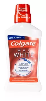 Отбеливающая жидкость для полоскания рта без спирта Colgate Max White Expert