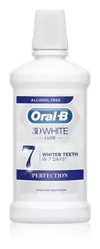 Отбеливающая жидкость для полоскания рта Oral B 3D White Luxe