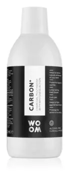 Отбеливающая жидкость для полоскания рта с активированным углем WOOM Carbon+ Mouthwash
