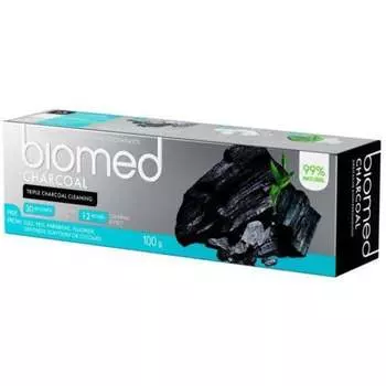 Отбеливающая зубная паста, 100 г Splat, Biomed Charcoal