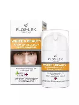 Отбеливающий крем от обесцвечивания, 50 мл Floslek, White&Beauty, FLOS-LEK