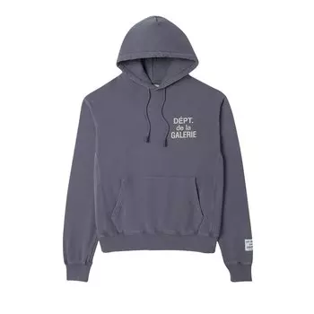 Отдел галереи. Винтажная худи с французским логотипом Vintage Washed Navy