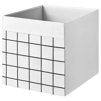 Отделение, белый/клетка, 33x38x33 см, DRNA IKEA