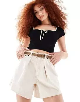 & Other Stories - Бежевый замшевый ремень