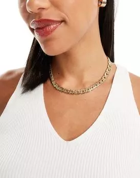 & Other Stories – Цепочка кубинского плетения золотого цвета