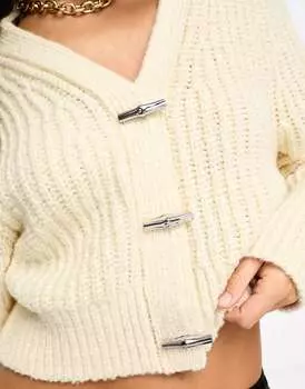 & Other Stories кардиган из смесовой шерсти кремового цвета с застежкой на пуговицы