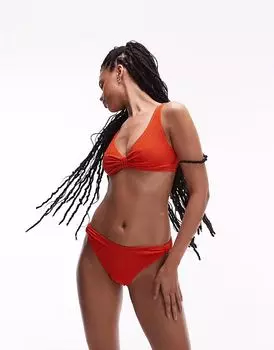 & Other Stories мятые плавки-бикини оранжевого цвета