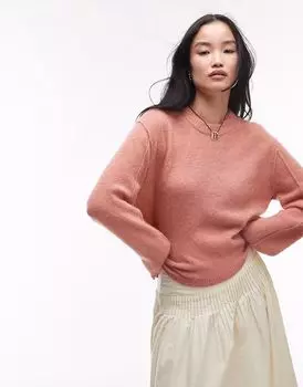 & Other Stories пушистый вязаный свитер из смеси альпаки и шерсти светло-оранжевого цвета